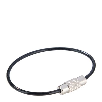 Porte-clés avec fermoir à vis, revêtement coloré null | 110 mm