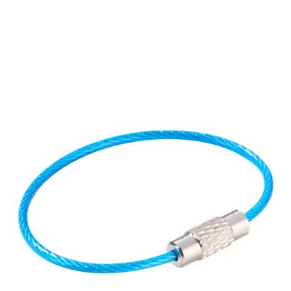 Porte-clés avec fermoir à vis, revêtement coloré null | 110 mm