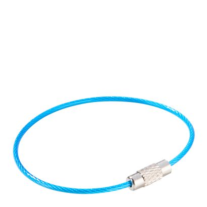 Porte-clés avec fermoir à vis, revêtement coloré null | 150 mm