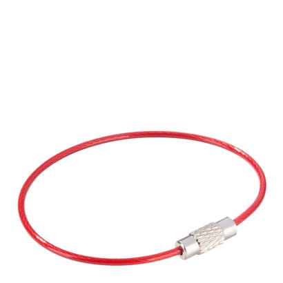 Porte-clés avec fermoir à vis, revêtement coloré null | 150 mm