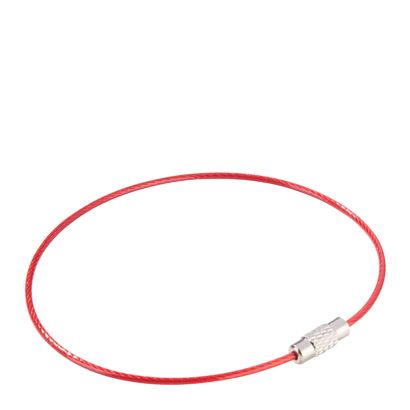 Porte-clés avec fermoir à vis, revêtement coloré null | 220 mm