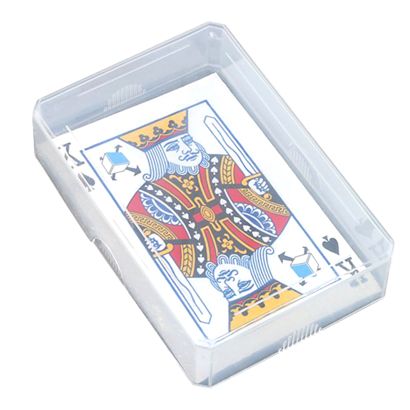 Boîte pour jeux de cartes, 97 x 65 x 24 mm, fond+couvercle 