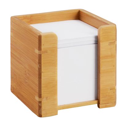 Cube mémo en bois 