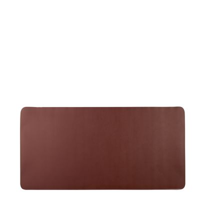 Sous-main en similicuir brun foncé  | 80 x 40 cm 