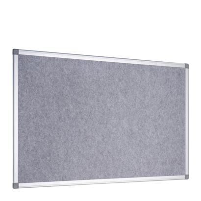 Tableau feutre avec cadre en aluminium, 60 x 90 cm gris 