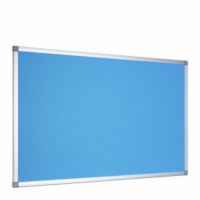 Tableau feutre avec cadre en aluminium, 60 x 90 cm bleu clair 