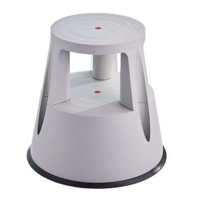 Tabouret roulant, en plastique, 2 marches null