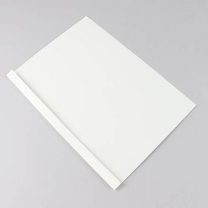 Chemises à reliure thermiques A4, carton brillant, 15 feuilles, blanc 1,5 mm