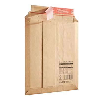 Pochette d'expédition en carton A4 Plus, 250 x 360 x 50 mm, brune 