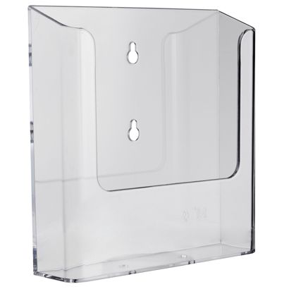 Porte-brochures mural, polystyrène, transparent PTXD, 1 x null | A5