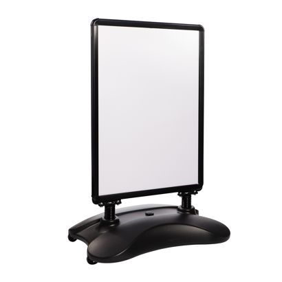 Stop-trottoir A1 STORM-STOP Lite avec réservoir d'eau, résistant au vent, profil 32 mm, coins arrondis null