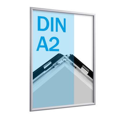 Cadre clic-clac rabattable, aluminium, A2 null | null | 17 mm