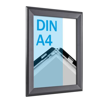 Cadre clic-clac rabattable, aluminium, A4 null | null | 32 mm
