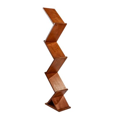 Présentoir brochures en bois Zig-Zag 5x A4 bois de hêtre 