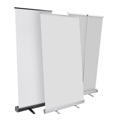 Roll Up Standard, sans impression, 200 x 85 cm | argent 