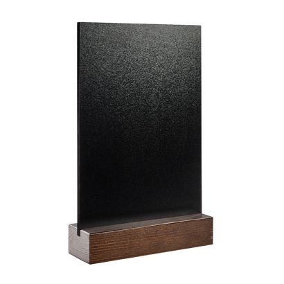 Tableau ardoise de table noir|brun foncé  | A5 - 148 x 210 mm 