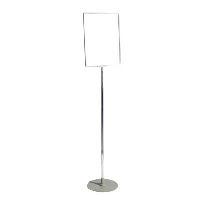 Présentoir sur pied, réglable en hauteur, A3, argent 