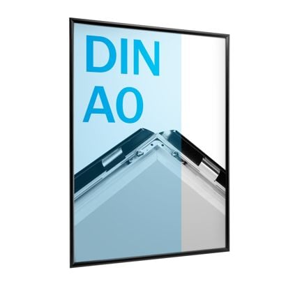Cadre clic-clac, aluminium, A0 noir  | En onglet  | 25 mm
