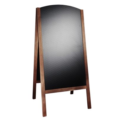 Stop-trottoir en bois WOOD-STOP Switch L extérieur, ardoise 53 x 102 cm, marron 