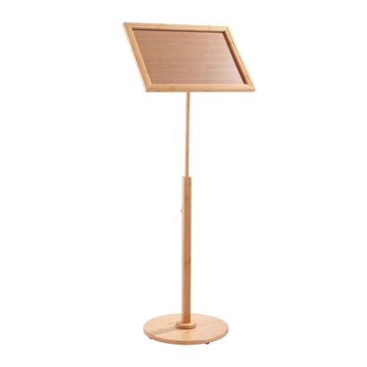 Présentoir sur pied BAMBOU A3 réglable 