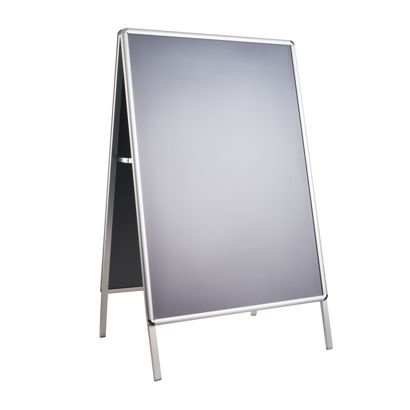Stop-trottoir AIR-STOP A0, profil 25 mm, coins arrondis, argent 