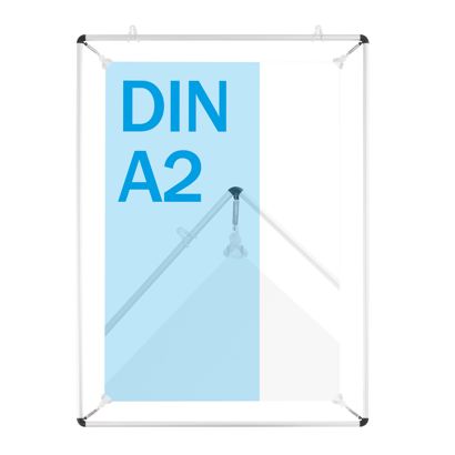 Cadre tendeur d'affiche, argent A2 