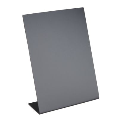 Ardoise de table en forme de L, noire portrait | A5