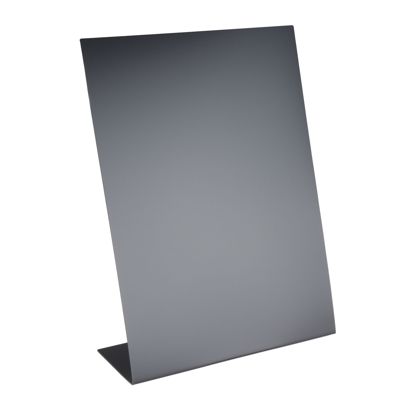 Ardoise de table en forme de L, noire A3  | portrait 