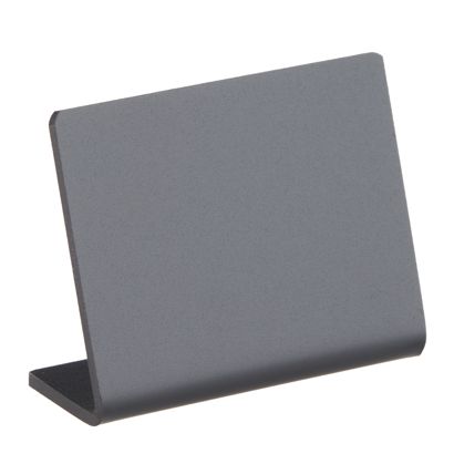 Ardoise de table en forme de L, noire format paysage | 50 x 40 mm