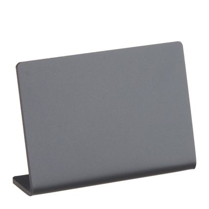 Ardoise de table en forme de L, noire format paysage | 70 x 50 mm