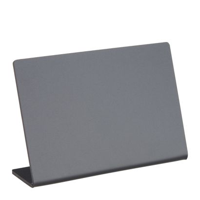 Ardoise de table en forme de L, noire format paysage | 100 x 70 mm