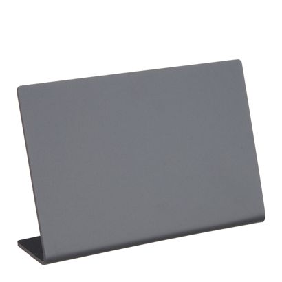 Ardoise de table en forme de L, noire format paysage | 120 x 80 mm