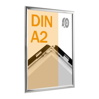 Cadre clic-clac rabattable, aluminium, A2, adhésif null | null