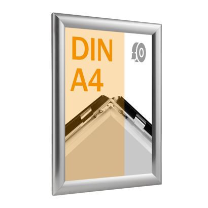 Cadre clic-clac rabattable, aluminium, A4, adhésif null | null