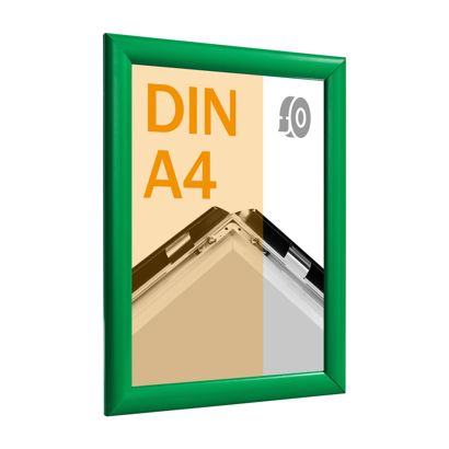 Cadre clic-clac rabattable, aluminium, A4, adhésif null | null