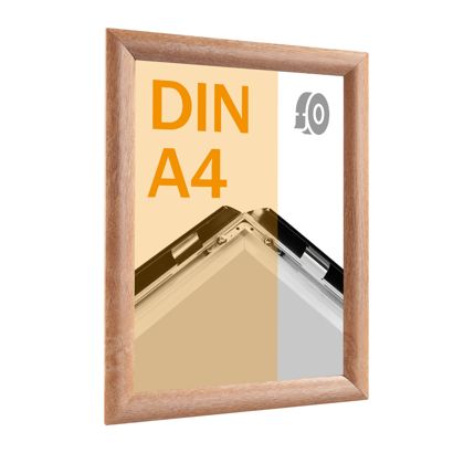 Cadre clic-clac rabattable, aluminium, A4, adhésif null | null