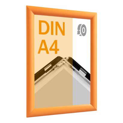 Cadre clic-clac rabattable, aluminium, A4, adhésif null | null
