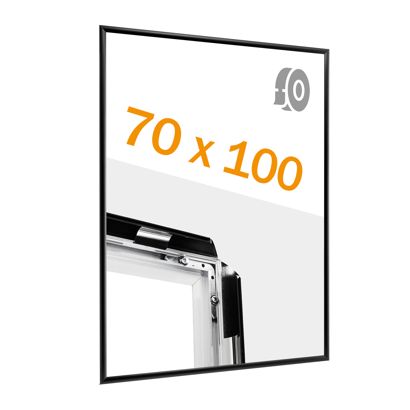 Cadre clic-clac rabattable, aluminium, B1, adhésif null | null