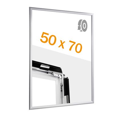 Cadre clic-clac rabattable, aluminium, B2, adhésif null | null