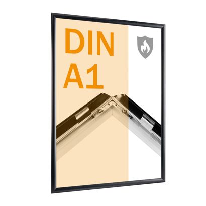 Cadre clic-clac ignifuge A1 avec certificat de classement au feu B-s1, d0 null | null