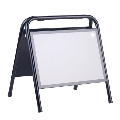 Stop-trottoir en acier A3 STEEL-STOP, paysage noir 