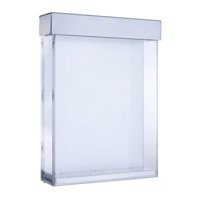 Porte-brochure extérieur avec couvercle, Indisplay Shieldbox, extrêmement robuste A4