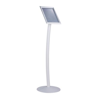 Présentoir sur pied CURVED A4 avec cadre clic-clac null