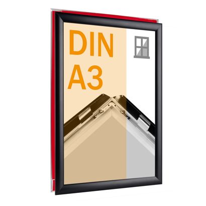Cadre clic-clac pour vitrine A3 null
