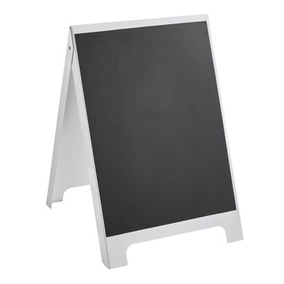 Stop-trottoir PS-STOP 50,8 x 80 cm, avec ardoise, blanc 