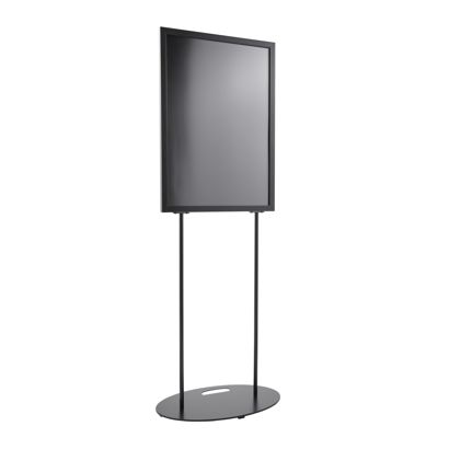 Présentoir sur pied double face B2, base ovale null