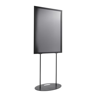 Présentoir sur pied double face A1, base ovale null