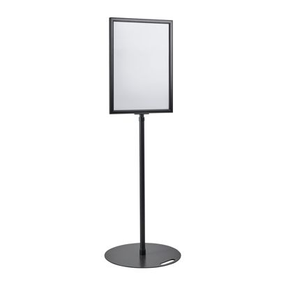 Porte-affiche sur pied A2, réglable en hauteur, noir null