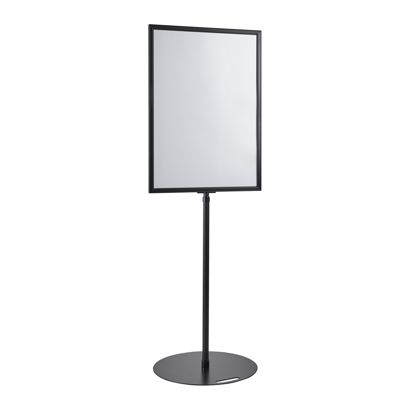 Porte-affiche sur pied A1, réglable en hauteur, noir null