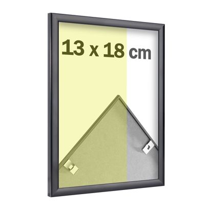 Cadre photo en aluminium, styrène transparent null | 13 x 18 cm | null
